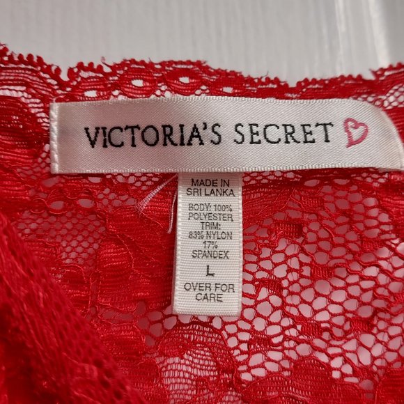 Victoria's Secret sexy red lace night gown. - Picture 4 of 7